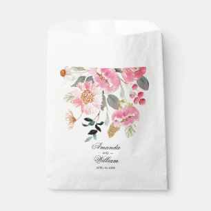 Blume in Aquarellfarbe Geschenktütchen