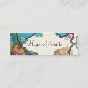 Blume in Aquarellfarben ~ Business / Calling Cards Telefonnummerkarte