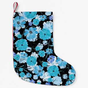Blume in Aquarellfarben: Ein zartes Band Kleiner Weihnachtsstrumpf