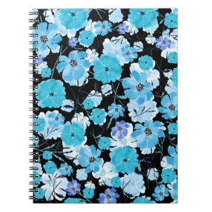 Blume in Aquarellfarben: Ein zartes Band Notizblock