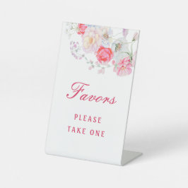 Blume in Aquarellfarben favorisieren das Schild "P