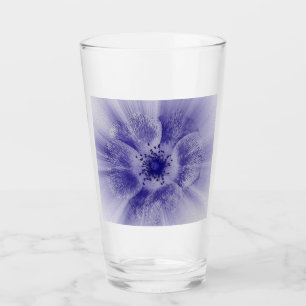 Blume in blau glas