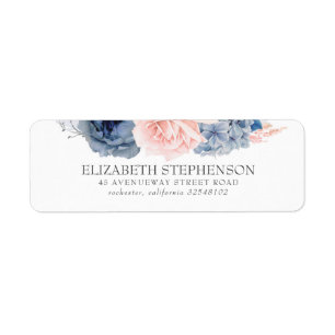 Blume in blau und blau Wasserfarbe Elegant