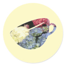 Blume in Blau und Rosa Hydrangea Malerei