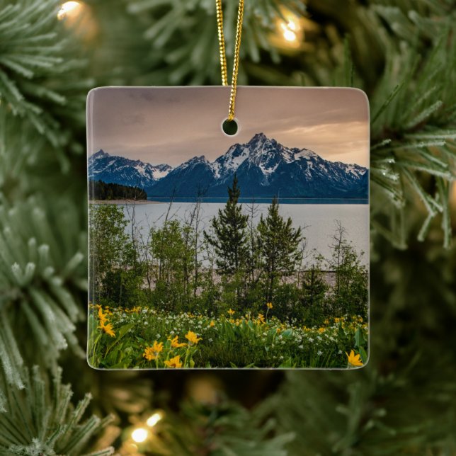 Blume in Colter Bay Keramikornament (Baum)