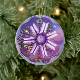 Blume in der Keramik der Wüste Keramik Ornament