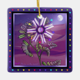 Blume in der Keramik der Wüste Keramikornament
