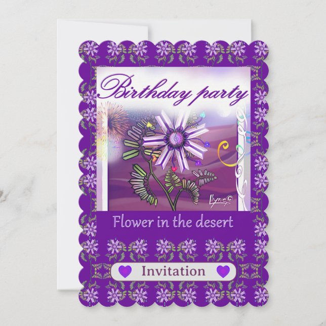 Blume in der Wüste (Vorderseite)