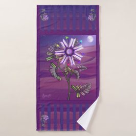 Blume in der Wüste Badehandtuch