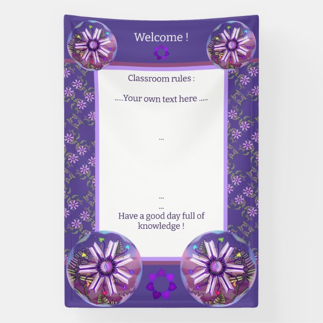 Blume in der Wüste Banner (Vertikal)