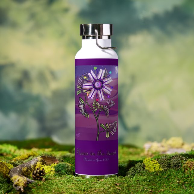 Blume in der Wüste Trinkflasche (Außenbereich (gedreht))