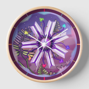 Blume in der Wüste Uhr
