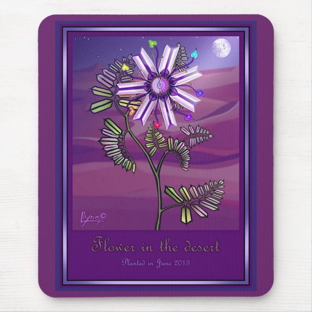 Blume in der Wüstenmaus Mousepad (Vorne)