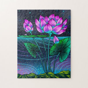 Blume in dunkler Nacht