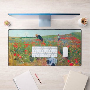 Blume in einem Feld auswählen, Mary Cassatt Schreibtischunterlage