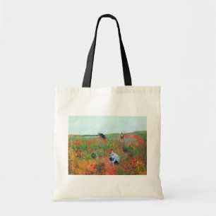 Blume in einem Feld auswählen, Mary Cassatt Tragetasche