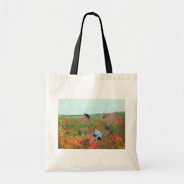 Blume in einem Feld auswählen, Mary Cassatt Tragetasche (Vorne)