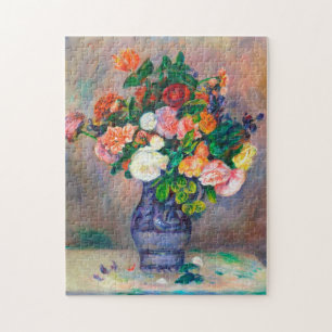 Blume in einem Gemälde von Vase Pierre Auguste Re