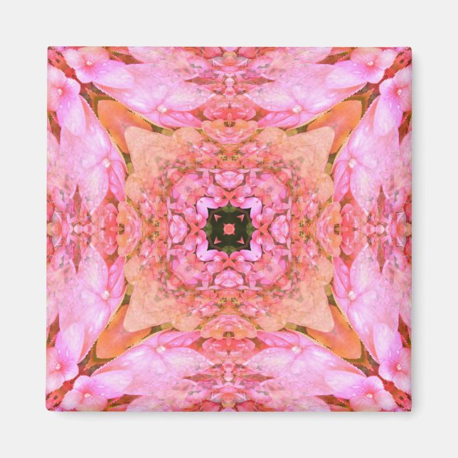Blume in einem Kasten Magnet (Vorne)