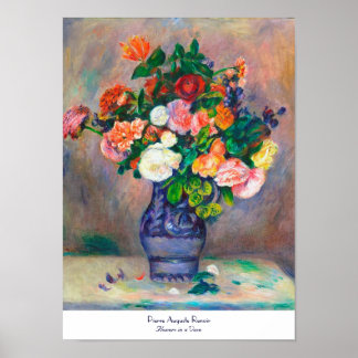 Blume in einem Vase Pierre Auguste Renoir Gemälde Poster