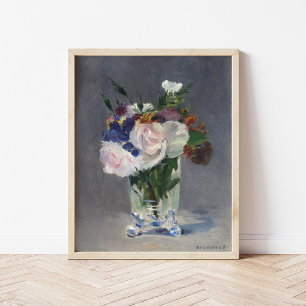 Blume in einer Kristallvase Édouard Manet Poster