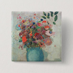 Blume in einer Türkisvase, c.1912 Button
