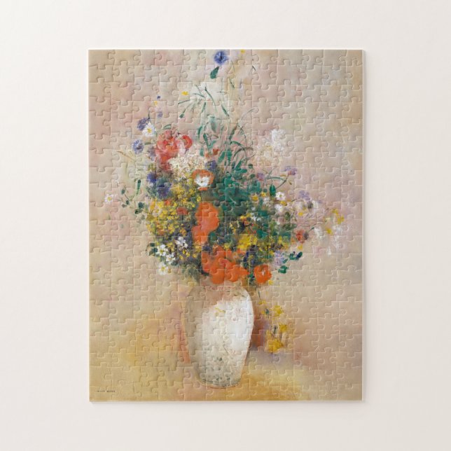 Blume in einer Vase Malerei Odilon Redon Phantasti (Vertikal)