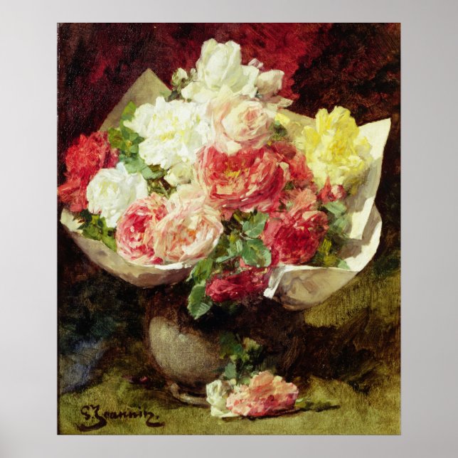 Blume in einer Vase Poster (Vorne)