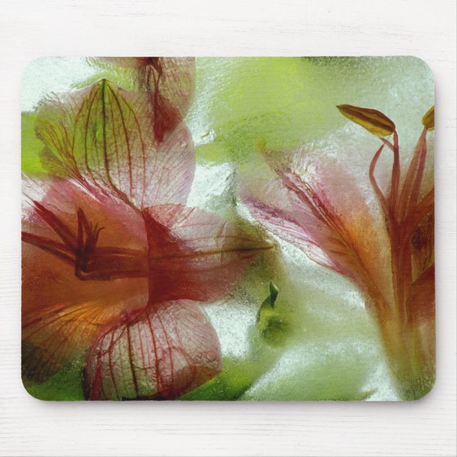 Blume in Eis Mousepad (Vorne)