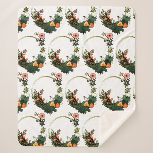 Blume in g sherpadecke (Vorderseite)