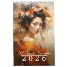 Blume in ihrem Haar-Kalender 2026 Kalender