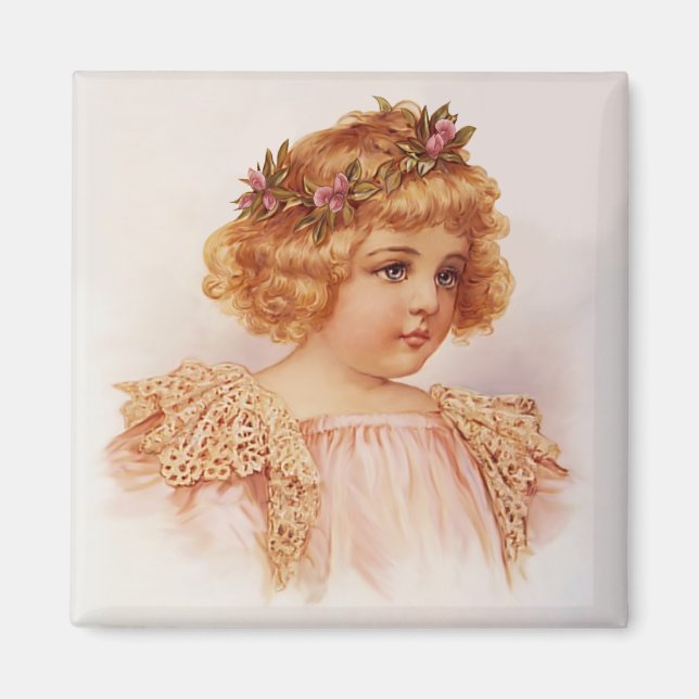 Blume in ihrem Haar Magnet (Vorne)