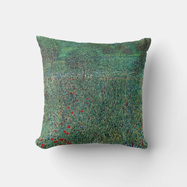 Blume in Litzlberg Klimt, Vintage Landschaft Kissen (Vorderseite)