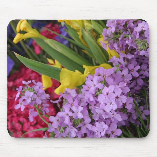 Blume in mehreren Farben Mousepad (Vorne)