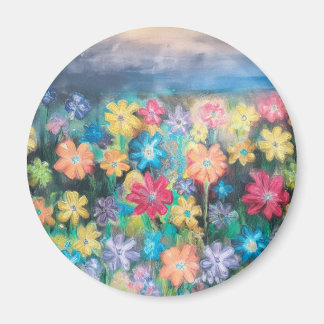 Blume in Pastels Magnet