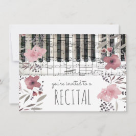 Blume in Rosa Einladung