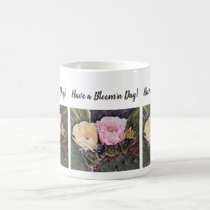 Blume in Rosa und Gelb Kaffeetasse