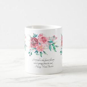 Blume in Rot und Rosa Kaffeetasse