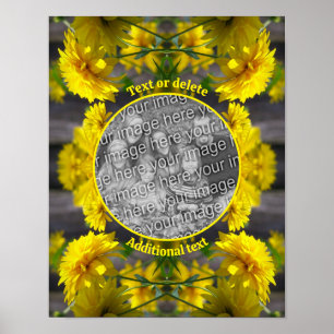 Blume in Sonnenschein Fügen Sie Ihr Foto Personali Poster