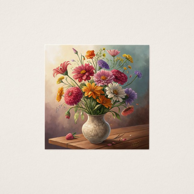Blume in Vase (Vorderseite)