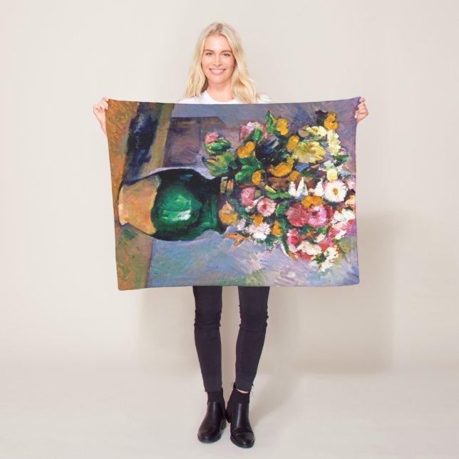 Blume in Vase, Cezanne Fleecedecke (Beispiel)