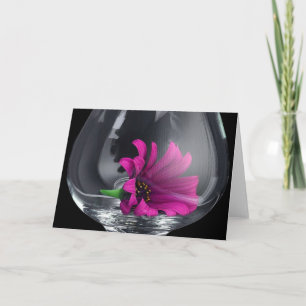 Blume in Vase Karte