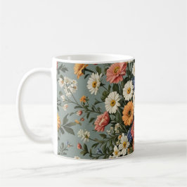 Blume in Vase vermischen Kaffeetasse