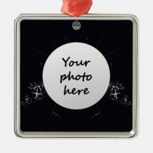Blume in Weltraumschmucken Ornament Aus Metall
