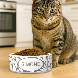 Blume Individuelle Name Haustier Napf