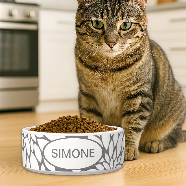 Blume Individuelle Name Haustier Napf (Von Creator hochgeladen)