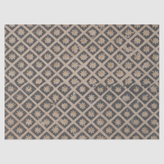 Blume innerhalb eines deoupage-Papiers mit Quadrat Seidenpapier