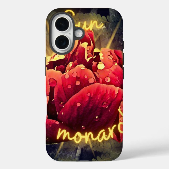 Blume iPhone 16 Hülle (Rückseite)