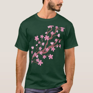 Blume Japanisch Blossom Sakura Vintag T-Shirt