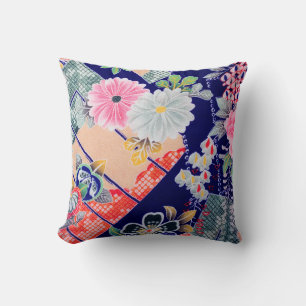 Blume, japanisches Design Kissen